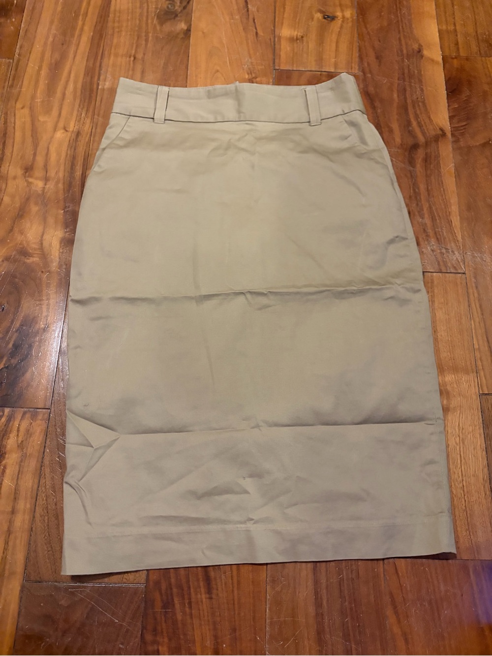 Banana Republic Khaki Pencil Skirt - Light Tan